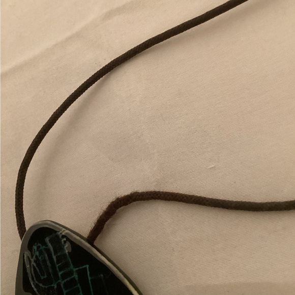 Ceramic boho style guitar and cactus pendant - Picture 3 of 5